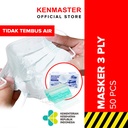 Hugo Masker 3 Ply Kesehatan - Face Mask ISI 50 Pcs