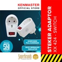 Kenmaster Steker Switch XX 424 SNI / Colokan Listrik / Colokan Saklar