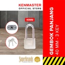 Xander Gembok 40MM - 3 Key Panjang Gembok Anti Maling Gembok Pagar Kunci Gembok