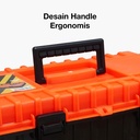 Kenmaster Tool Box Plastik B380 / Toolbox Plastik / Tempat Penyimpanan Perkakas / Tempat Penyimpanan Multifungsi - Kotak Perkakas - Kotak Serbaguna - Kotak Peralatan