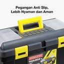 Kenmaster Tool Box Plastik 18 Inch / Tool Box Jumbo / Toolbox Jumbo / Toolbox Plastik / Tempat Penyimpanan Perkakas / Tempat Penyimpanan Multifungsi - Kotak Perkakas - Kotak Serbaguna - Kotak Peralatan
