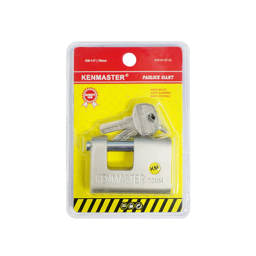 Kenmaster Gembok GIANT 70MM - KM-117 / Gembok Anti Maling / Gembok Pagar Kunci Gembok - GMBK115'