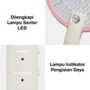 Kenmaster Raket Nyamuk Rechargeable USB + Lampu LED KM-624 / Raket Nyamuk Cas Serangga / Raket Serangga / Mosquito Killer / Pembasmi Serangga
