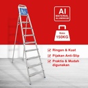 Kenmaster Tangga Lipat Tangga Rumah Tangga 6 Step Alumunium KM106 A