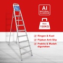 Kenmaster Tangga Lipat Tangga Rumah Tangga 7 Step Alumunium KM107 A