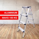 Kenmaster Tangga Lipat Tangga Pendek Tangga Rumah Tangga 4 Step Alumunium KM204