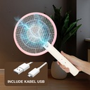Kenmaster Raket Nyamuk Rechargeable USB + Lampu LED KM-624 / Raket Nyamuk Cas Serangga / Raket Serangga / Mosquito Killer / Pembasmi Serangga