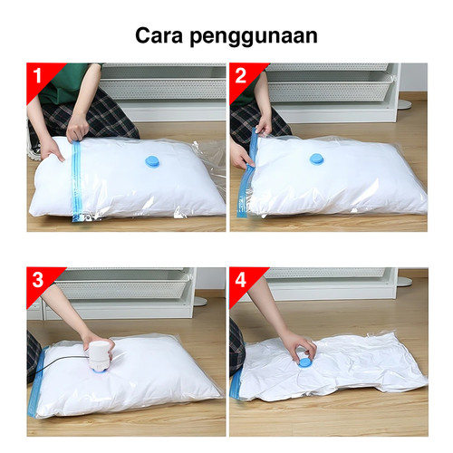 Plastik Vacum 80X100 CM / Vacum Pakaian Traveling 1 PCS