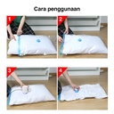 Plastik Vacum 80X100 CM / Vacum Pakaian Traveling 1 PCS