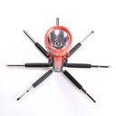 Obeng Kombinasi Set Travel 8 In 1 - Senter + Screwdriver - OL032