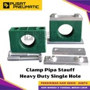 21.3MM Clamp Stauff Pipe Tubing Hydraulic Klem Pipa Hidrolik Heavy Duty Single Hole Size 21.3 MM