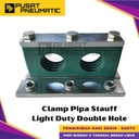 33.7MM Clamp Stauff Pipe Tubing Hydraulic Klem Pipa Hidrolik Heavy Duty Double Hole Size 33.7 MM