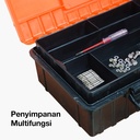 Kenmaster Tool Box Plastik B380 / Toolbox Plastik / Tempat Penyimpanan Perkakas / Tempat Penyimpanan Multifungsi - Kotak Perkakas - Kotak Serbaguna - Kotak Peralatan