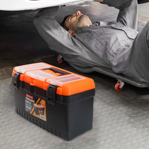 Kenmaster Tool Box Plastik K415 / Tool Box Jumbo / Toolbox Jumbo / Toolbox Plastik / Tempat Penyimpanan Perkakas / Tempat Penyimpanan Multifungsi - Kotak Perkakas - Kotak Serbaguna - Kotak Peralatan