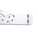 Kenmaster Stop Kontak 4 Lubang + Colokan 2 Lubang USB Stopkontak Colokan Listrik Colokan