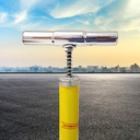 Kenmaster Pompa Sepeda Tabung + Meteran Kuning / Pompa Ban Sepeda / Pompa Balon / Air Pump