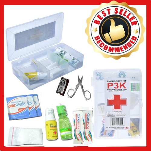 Kenmaster Kotak Obat P3K / Kotak Obat Organizer / Kotak P3K Set Lengkap / Alat Medis / Peralatan Medis