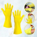 PAKET HEMAT - Kawat Pembersih Pipa Mampet + Sarung Tangan Karet Kuning L / Pipe Cleanear + Gloves