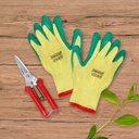Kenmaster Paket Hemat Berkebun Sarung Tangan Latex Gunting Dahan 905 - Sarung Tangan Berkebun Alat Berkebun Set