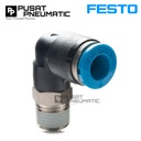 QSL-1/2-12 One Touch Fitting Elbow Male Slip Lock Socket Push In Connector Nipple Nepel Selang 12mm Drat 1/2 Inch FESTO