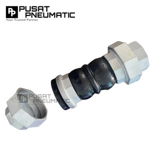 1 1/2" Rubber Flexible Joint Twinflex Watermur Drat Union Connection DN 40 Size 1 1/2 Inch