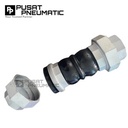 1 1/2" Rubber Flexible Joint Twinflex Watermur Drat Union Connection DN 40 Size 1 1/2 Inch