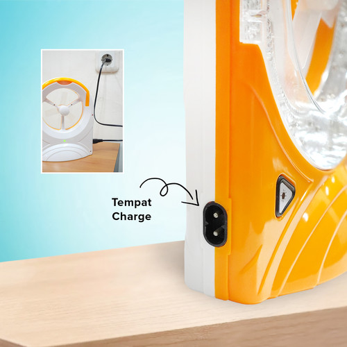 KENMASTER LAMPU EMERGENCY & KIPAS KM 560 1 & 29 LED WITH BOX