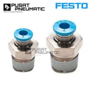 QS-1/8-4 One Touch Fitting Lurus Male Slip Lock Socket Push In Connector Nipple Nepel Selang 4mm Drat 1/8 Inch FESTO