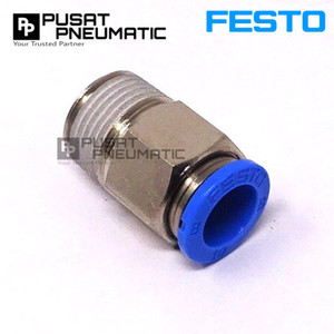 QSM-M5-4 One Touch Fitting Lurus Male Slip Lock Socket Push In Connector Nipple Nepel Selang 4mm Drat M5 FESTO