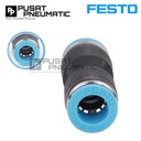 QS-6 One Touch Fitting Union Lurus Slip Lock Socket Push In Connector Nipple Nepel Selang 6mm x 6mm FESTO