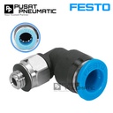 QSLM-M5-4 One Touch Fitting Elbow Male Slip Lock Socket Push In Connector Nipple Nepel Selang 4mm Drat M5 FESTO