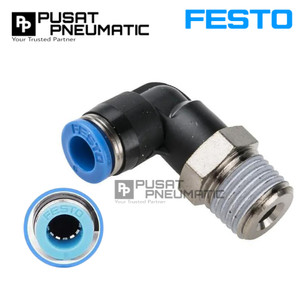 QSL-1/2-12 One Touch Fitting Elbow Male Slip Lock Socket Push In Connector Nipple Nepel Selang 12mm Drat 1/2 Inch FESTO