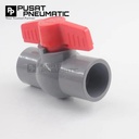 1/2" Stop Kran Ball Valve PVC Compact / Stop Keran Air Ball Valve Pipa Socket Connection JIS Standart Size 1/2 Inch 22MM