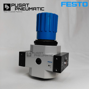 LR-1/4-D-MINI Pneumatic Air Pressure Regulator Festo Pengatur Tekanan Angin Drat 1/4 Inch 16 Bar