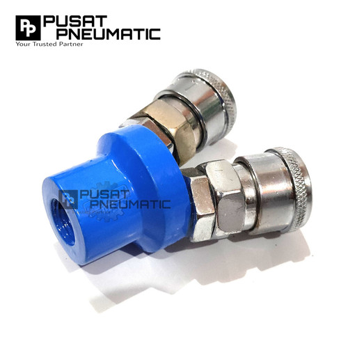 Adaptor Selang Multi Coupler Quick Coupling Release Cabang 2 Way