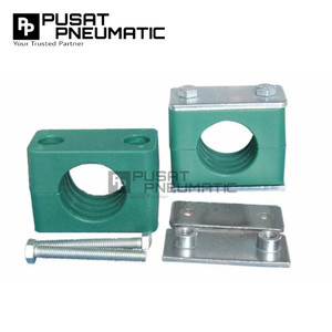 21.3MM Clamp Stauff Pipe Tubing Hydraulic Klem Pipa Hidrolik Light Duty Single Hole Size 21.3 MM