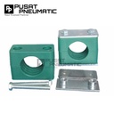 21.3MM Clamp Stauff Pipe Tubing Hydraulic Klem Pipa Hidrolik Light Duty Single Hole Size 21.3 MM