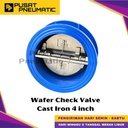 4" Wafer Check Valve Cast Iron CI Disc SS 304 PN16 4 Inch