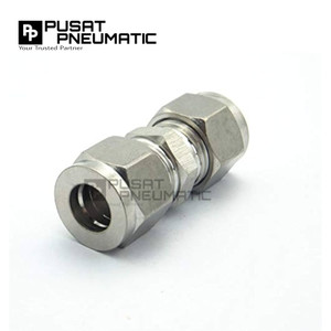 12MM x 12MM Union Connector Tube OD 12 MM x 12 MM Stainless Steel
