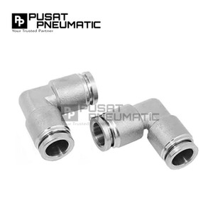 MPVT 4 Fitting Elbow Metal Pneumatic Slip Lock Selang 4mm x 4mm
