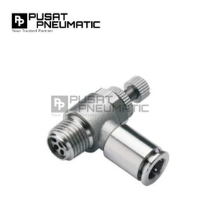 MSLT 06-01 Fitting Speed Control Metal Slip Lock Selang 6mm Drat 1/8