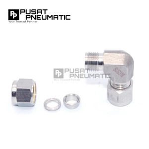 12MM x 12MM Union Elbow Connector Tube 12 MM x 12 MM Stainless Steel