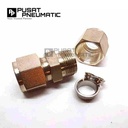 12MM x 12MM Union Connector Tube OD 12 MM x 12 MM Stainless Steel
