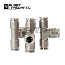 MPET 12 Fitting Tee Metal Slip Lock Selang 12mm x 12mm x 12mm