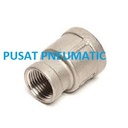 Reducer Stainless steel 1/8" (Female) x 1/4" (female)