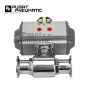 Actuator Ball Valve Sanitary 1 Inch Stainless 316L Single Acting