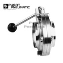1" Butterfly Valve Sanitary Las Weld End Stainless 316 1 inch