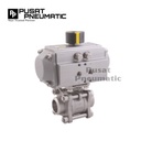 Motorized Electric Actuator On Off Ball Valve 3Pc Butt Weld 1 Inch