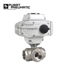 Motorized Electric Actuator On Off Ball Valve 3 Way L Port 1 Inch
