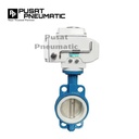 Motorized Electric Actuator On Off Butterfly Cast Iron PTFE 1 1/2 Inch